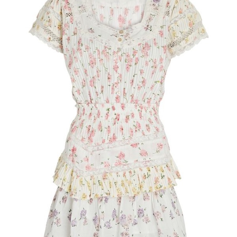 LOVESHACKFANCY
Jeromie Puff Sleeve Floral Mini Dress